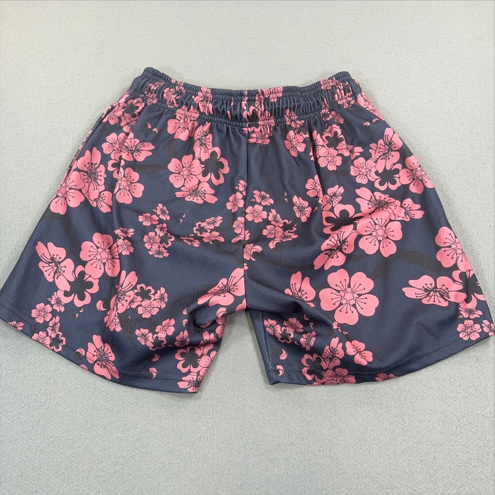Few Will Hunt Grit & Guillotines Cherry Blossom Mesh Athletic Shorts Mens Medium - Picture 3 of 5
